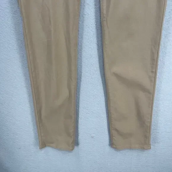 34 Heritage Pants Mens 32x32 Brown Verona Mid Rise Slim Leg Chino Stretch Casual - Picture 16 of 16
